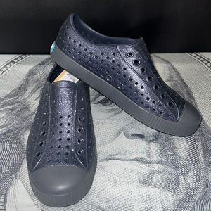 Native Shoes Women's Sparkle Black Slip-On Sneakers